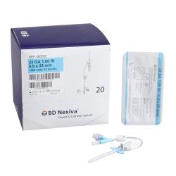 IV Catheter Nexiva 22ga 1" Sliding Safety